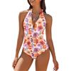 Generico Costume Intero Donna con Schiena Nuda, SGAMBATO e Ritagli, Dotato di Push up Ideale per Spiaggia da Bagno Intero con Scollo a V Profondo da Donna, con Cintura Avvolgente e Vita Alta