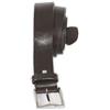 Maxfort Cintura taglie forti uomo CUOIO 4cm extra lunga - Nero, 130 CM