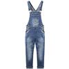 KIDSCOOL SPACE KIDSCOOL Salopette Denim Bambina Strappata Bretelle Regolabili con Tasche | Bretelle regolabili, lavaggio strappato, tasca sul pettorale e bottoni laterali per una salopette comoda ogni giorno