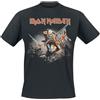 Iron Maiden Trooper Uomo T-Shirt Nero 100% Cotone Regular