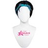 OSIAS Anime Hazbin Hotel Vox Cosplay Parrucca - Corta Nero Blu e Rosso