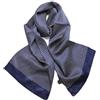 UK_Stone - Sciarpa da uomo, 100% seta pura, motivo classico vintage, doppio strato stampato, #3 blu., Taglia unica