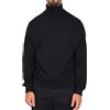 Armani Exchange Maglione nero da uomo con collo a lupetto con fori