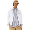 Tommy Hilfiger Uomo Felpa con Cappuccio e Zip Stacked Hooded in Cotone, Bianco (White), XL