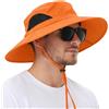 EINSKEY Cappello Pescatore Uomo, Unisex con Tesa Larga Bucket Hat Estivo Anti UV per Trekking, Spiaggia, Campeggio, Caccia, Ciclismo, Safari