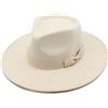 Wvapzxx Fedora In Feltro Di Lana Tinta Unita Jazz Per Donna Cappello Da Sposa A Tesa Da 9 Cm Cappello Panama Cappello Da Chiesa Sombreros