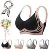 Gienslru Bienll Reggiseno Olibrin Push up B-h Senza Buegel, Reggiseno da donna senza ferretto, taglie grandi, anti-sagging lingerie, Nero , 4XL