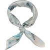LSHARON SILK Sciarpa leggera in 100% seta di gelso, 65 x 65 cm, stampa digitale, piccola sciarpa quadrata in pura seta, foulard in seta naturale, regalo per donne e uomini, 5 Blue-street, 65x65cm