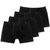 Schiesser Boxer da uomo (confezione da 2), 4 x nero, M