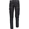 Sir Safety System Sir Safety MC119 - Pantaloni da uomo con simbolo elasticizzato, leggeri e traspiranti per il lavoro, Nero , 56