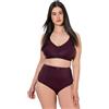 Ulla Popken Donna Guaina Modellante Rosso Vino Scuro 58+