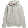 Superdry Felpa con Cappuccio Unisex Essential Logo Zip HB, College Grigio Macchiettato, XXL