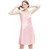 Lilysilk - Chemisier da donna in 100% pura seta, scollato a V, con schiena bassa, con scollo a V, 19 Momme, seta pura, per la notte, L