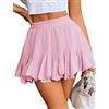 Avidlove Gonna Donna Minigonna Sexy Plissettata Corta Vestito Festival Rave Tulle Estate Plissettata Rosa L