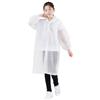 Azarxis 2 Pezzi Poncho Impermeabile Bambini Antipioggia Bambino Rain Cover Impemeabile Scuola Poncho Antipioggia Bambino Bambina (Bambini - Bianco - 2 pezzi)