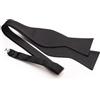 THE SAVILE ROW COMPANY LONDON Papillon di lusso da uomo in 100% seta nero