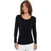 Merino.tech Maglia Lana Merino Donna - 100% Intimo Termico Lana Merino | Maglia donna a maniche lunghe, girocollo/V/U, per sport e outdoor, traspirante, ad asciugatura rapida, delicata