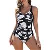 Vijamiy Costume Intero Contenitivo da Bagno Donna Curvy Costumi Interi Push Up Scollo A V Mare Beachwear Swimsuit for Women