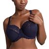 Panache Reggiseno Envy in Pizzo Elasticizzato a Coppa Intera, Opaco, Marina Militare, 4E Donna