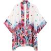 Getitsoon Kimono da donna in chiffon bohémien, cardigan, copricostume, scialle, blusa per costumi da bagno, Taglia unica más