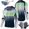HEATPOWEOK Magliette da Ciclismo da Uomo, T-Shirtlungo, Top Abbigliamento Maglie da Ciclismo,Camicia da Mountain Bike/MTB, T-Shirt da Corsa Motocross BMX, Asciugatura Rapida (Style-7,6XL)