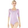 s.lemon Adulti Manicotto Gomito Senza Schienale Body Danza Classica con Reggiseno