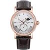 Sugess SU2153GW MoonPhase Master Seagull ST2108 Movimento Sapphire Crystal Orologio meccanico automatico da uomo 1963, Oro rosa, Cinturino