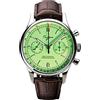 Sugess SUCHP002B - Orologio da uomo con quadrante verde pistacchio da 40 mm, cronografo a collo di cigno in oro Pliot Chrono Premier Seagull ST1901, movimento in cristallo zaffiro 1963, Verde, 40mm,