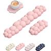 Vaydeer Cloud - Tastiera poggiapolsi in memory foam, con supporto ergonomico e base antiscivolo, comodo poggiapolsi per computer, laptop, ufficio o giochi, set regalo carino da scrivania
