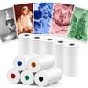 Neuytiky 10 Rotoli Carta Termica Macchina Fotografica Bambini,5 Colori 57x25mm Rullino Fotografico per la Maggior Macchina Fotografica Bambini Istantanea,Ricambio Rullino per Fotocamera HD senza BPA