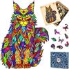 The Puzzled Tree Puzzle in legno per adulti XL 330 pezzi (46 x 32 cm) - Puzzle in legno gatto per adulti by The Puzzled Tree