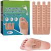 Rakiuty Cuscinetti in Feltro a Forma di U,Solette Anti-abrasione Autoadesive per Piedi,Cuscinetti Anti-abrasione Solette in Feltro a Forma di U,48pc