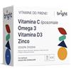 Bright Naturo Gestione del benessere immunitario - Vitamina C liposomiale, Omega-3, Vitamina D3, Zinco - Non OGM, Phyto-Guide | Sinergia ottimale per immunità, energia e salute delle ossa | 28 porzioni giornaliere