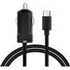 subtel Caricatore USB C Type C da auto 1.1m compatibile con cavo ricarica da 2.4A 5V alimentatore caricabatteria da accendisigari
