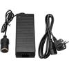 Nizirioo Trasformatore di tensione da 220 V a 12 V: Nizirioo 180 W/15 A, adattatore di alimentazione AC DC con presa accendisigari per compressore refrigerante e aspirapolvere auto
