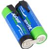 WSB Confezione da 2 batterie con linguetta di saldatura AA Mignon XCell 2,4 V 2700 mAh ad alta corrente, ricarica rapida,