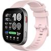 GIOPUEY Cinturini Compatibile con Amazfit Bip Max, Morbido Silicone Cinturino [Resistente all'Usura] [Traspirante] - Pink