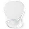Yimomoyi Tappetino per mouse in gel, tappetino per mouse con poggiapolsi, mouse con protezione del polso (Trasparente)
