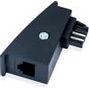 BIGtec TAE RJ45 DSL adattatore cavo adattatore TAE-F maschio a RJ45 femmina 8P2C adattatore modulare telefono cavo adattatore router