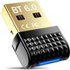 XIEANDKONG Adattatore Bluetooth 6.0 USB per PC, Collega e Usa Chiavetta Bluetooth per PC Laptop EDR Dongle USB Bluetooth Compatibile con Windows 7/10/8.1/11 (BT600)