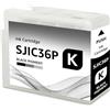 Yongairuink Cartucce d'inchiostro compatibili SJIC36P SJIC36PK nero per C13T44C140 per EPN ColorWorks C6000 C6500 Ae Pe (1 nero)