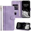 SEHEYA Cover per Oppo Find X3 Lite/Reno 5 5G Pieghevoli Libretto Custodia Retrò Portafoglio a Libro Flip Case 3 Tasche Interne Fibbia Magnetica Protezione Caso, Viola