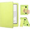 FINTIE Custodia per 7 Kindle Paperwhite (12ª Gen) / Colorsoft - 2024/2025 | Protettiva Supporto Cover con Slot per Schede & Hand Strap per Kindle Paperwhite e Kindle Colorsoft Signature, Giallo agrume