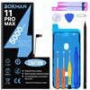 bokman Batteria per iPhone 11 Pro Max, 5000mAh con Kit di Riparazione