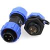 ZBLZGP Originale Weipu SP17 Connettore 3 Pin Femmina Maschio Maschio Maschio Montaggio Frontale Presa Tappo antipolvere SP1710 SP1712 Alta Tensione Elettrico Pesante Spina Rotonda