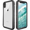 ZiHang Custodia impermeabile iPhone XS Max, [IP68 Certificato Waterproof] Full Body con Protezione Dello Schermo Cover Antiurto Antineve Antipolvere Antigraffio Subacquea Caso per iPhone XS Max (nero)