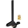 Eightwood Antenna WiFi 7 Tri-Band per scheda madre MSI, antenna Wi-Fi omnidirezionale da 2,4/5/6 GHz, con base magnetica, spina EZ-Plug, cavo di prolunga da 2 m, compatibile con Z890, Z790, X870, B860