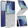 Fiyer Z Flip 7 Custodia per Samsung Galaxy Z Flip 7 5G Custodia Glitter Bling Sparkle Custodia per Samsung Z Flip 7 5G Case Originale Ultra Sottile Antiurto Anti Graffio Galaxy Z Flip 7 Cover (Argento)