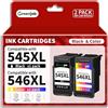 Greenjob 545XL 546XL Compatibili con Cartucce Canon 545 546 XL per Canon Pixma TS3350 MG2550s TR4550 MX495 TS3150 TR4500 TS3351 TS3300 TR4600 TS3100 TS3151 TR4651 (Nero e Colore)