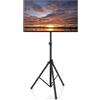 COSTWAY Supporto TV da Pavimento per Schermi Plasma/LCD/LED 21-47 Pollici, Supporto TV Altezza Regolabile e Girevole, Porta TV con Staffe Fino a 35 kg, Max VESA 400 x 400 mm